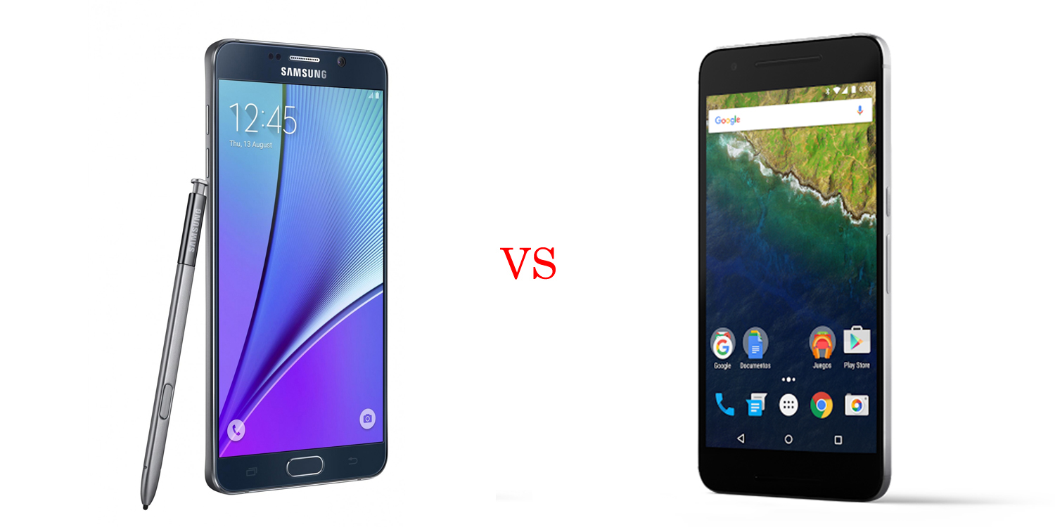 Samsung Galaxy Note 5 versus Nexus 6P 1